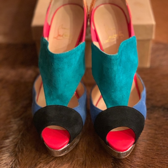 Christian Louboutin Pitou 160Mm Python Multicolor - Picture 4 of 5